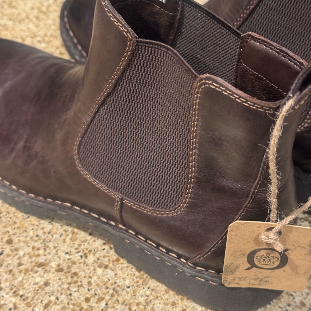 Born Dark Brown Leather Men's Boots 10.5 - Picture 6 of 11